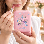 Custom Butterfly Monogram Vanity Gifts for Her - Personalized LED Compact Makeup Mirror