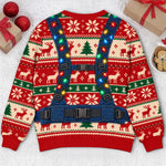 Custom Photo Christmas Gifts for New Dads - Personalized Ugly Sweatshirt