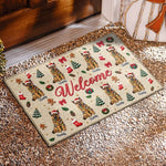 Custom Pet Photo Christmas Gifts For Dog Lovers - Personalized Decorative Mat