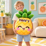 Custom Name Kawaii Fruit Gifts for Kids - Personalized Shaped Pillow