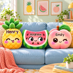 Custom Name Kawaii Fruit Gifts for Kids - Personalized Shaped Pillow