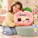 Custom Name Kawaii Fruit Gifts for Kids - Personalized Shaped Pillow