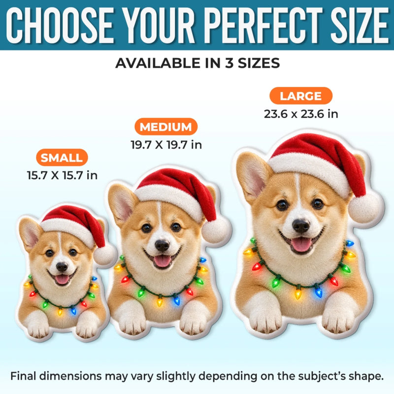 Custom Pet Photo Christmas Gifts For Dog And Cat Lovers - Personalized Shaped Pillow