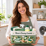 Custom Name Cleaning Essentials Home Organization - Personalized Storage Basket