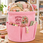 Custom Name Stitched With Love Craft Gifts - Personalized Gardening Tool Bag