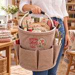 Custom Name Stitched With Love Craft Gifts - Personalized Gardening Tool Bag