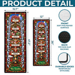 Custom Christmas Train Family Decor - Personalized Christmas Rug