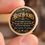 Custom Funny Name Skeleton Bestie Gifts for Women - Personalized Pocket Hug Token