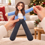 Custom Photo Bestie Friendship Gifts - Personalized Poseable Plush Doll