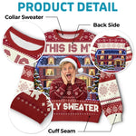 Custom Photo Funny Christmas Gifts for Men - Personalized Ugly Sweatshirt