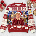 Custom Photo Funny Christmas Gifts for Men - Personalized Ugly Sweatshirt