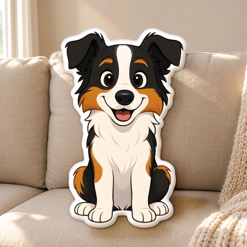 Custom Cute Cartoon Puppy Gifts For Dog Lovers - Personalized Shaped Pillow