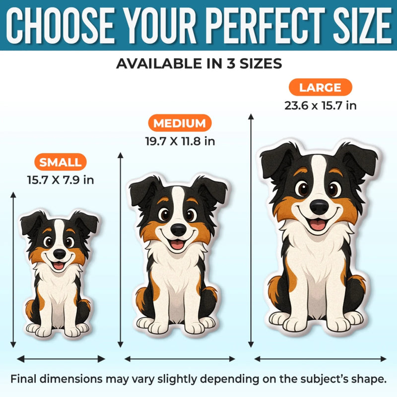 Custom Cute Cartoon Puppy Gifts For Dog Lovers - Personalized Shaped Pillow