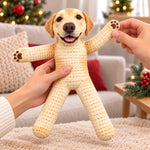 Custom Pet Photo Dog And Cat Keepsake Gifts - Personalized Poseable Plush Doll