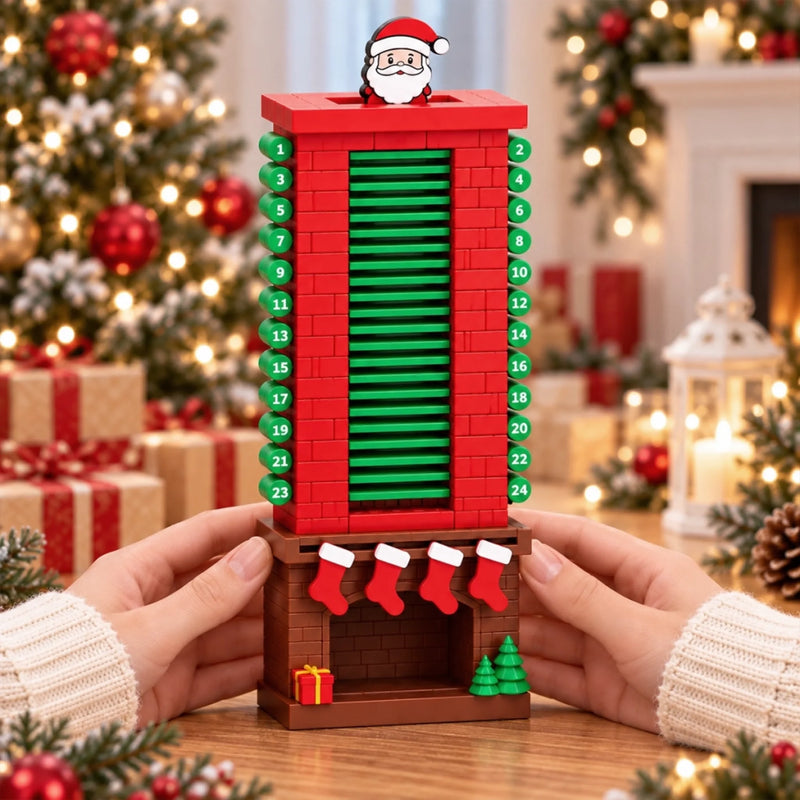Christmas Santa Chimney 24-Day Countdown - Santa Chimney Advent Calendar