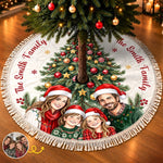Custom Photo Christmas Keepsake Gifts For Families - Personalized Tree Skirt