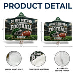 Custom Name Football Gifts for Fans - Personalized Wearable Blanket Hoodie