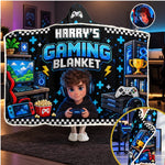 Custom Name Gaming Gifts For Gamers and Gaming Lovers - Personalized Wearable Blanket Hoodie