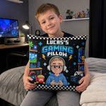 Custom Name Video Game Lover Gifts For Family, Kids - Personalized Pillow