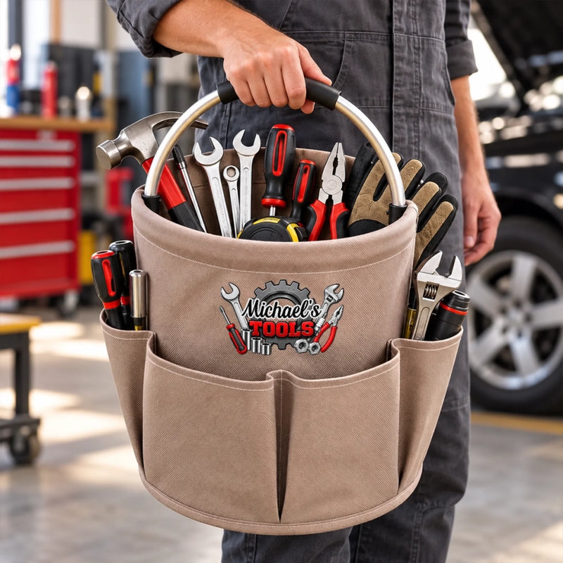 Custom Name Tool Gifts for Men - Personalized Gardening Tool Bag
