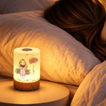 Custom Name Floral Reading Gifts For Book Lovers - Personalized Dimmable Touch Night Light