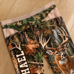 Custom Name Buck Deer Camouflage Gifts for Men - Personalized Pajamas Pants