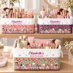 Custom Name Beauty Makeup Gifts For Women - Personalized Storage Basket