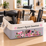 Custom Name Hair Stylist Gifts For Women - Personalized Storage Basket