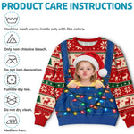 Custom Photo Christmas Family Gifts - Personalized Ugly Sweatshirt