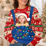 Custom Photo Christmas Family Gifts - Personalized Ugly Sweatshirt
