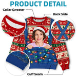 Custom Photo Christmas Gifts for Couples - Personalized Ugly Sweatshirt