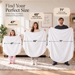 Custom Waffle Pattern Home Decor - Personalized Round Throw Blanket
