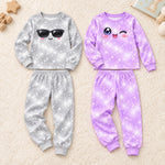 Custom Kawaii Rainbow Character Gifts for Kids - Personalized Long Sleeve Pajamas
