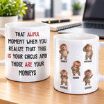 Custom Name Funny Monkeys Gifts For Coworkers - Personalized Mug