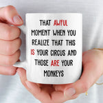 Custom Name Funny Monkeys Gifts For Coworkers - Personalized Mug