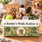 Custom Dog Breed Walk Station Gifts For Dog Lovers - Personalized Storage Basket