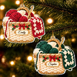 Custom Name Christmas Knitting Gifts For Crafters, Knitters, Crocheters - Personalized Acrylic Ornament