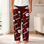 Custom Name Game Night Gifts for Men - Personalized Pajamas