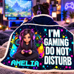 Custom Photo Do Not Disturb Gaming Gifts For Kids And Gamers - Personalized Wearable Blanket Hoodie