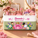 Custom Name Makeup Beauty Stash Gifts For Women - Personalized Storage Basket