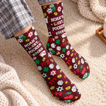 Custom Name Lucky Gambling Gifts for Card Players - Personalized Middle Tube Socks