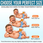 Custom Photo Funny Man Gifts for Men - Personalized Shaped Pillow