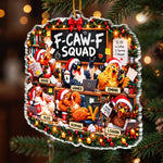 Custom Name Funny Christmas Chicken Gifts - Personalized Acrylic Ornament