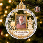 Custom Photo Memorial Christmas Decor - Personalized Acrylic Ornament