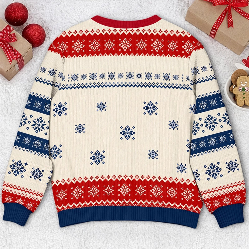 Custom Family Photo Christmas Gifts for Families - Personalized Ugly Sweatshirt