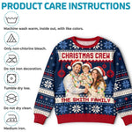 Custom Family Photo Christmas Gifts - Personalized Ugly Sweatshirt