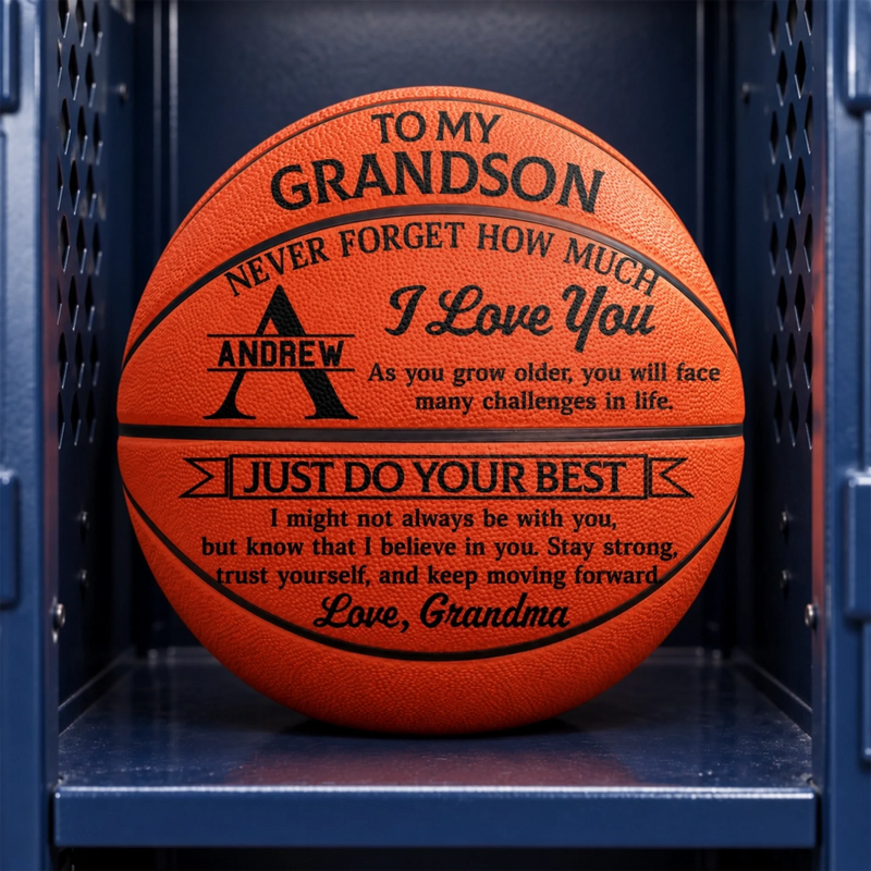 Custom Never Forget How Much I Love You Gifts For Son, Grandson - Personalized Basketball