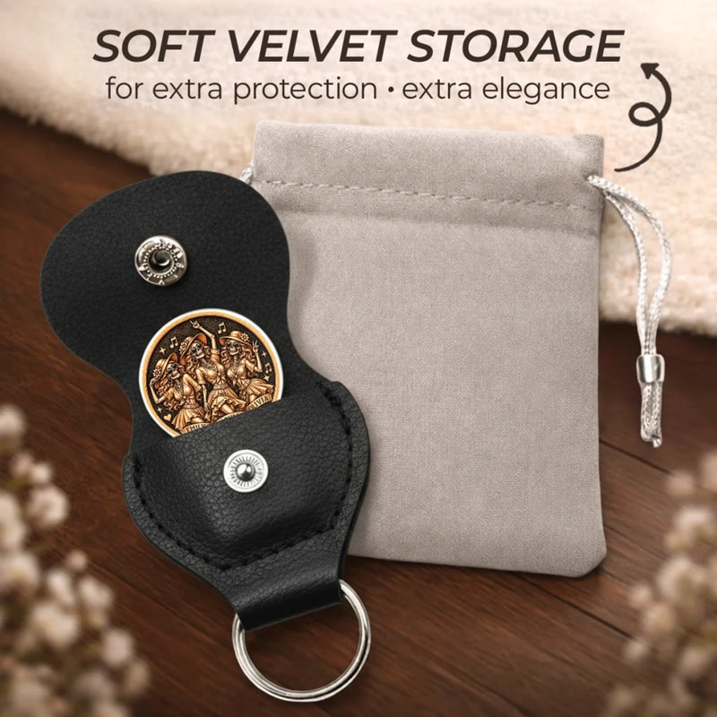 Custom Name Skeleton Bestie Gifts for Friends - Personalized Pocket Hug Token