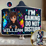 Custom Photo Gamer Gifts For Kids, Gamers - Personalized Snuggle Blanket