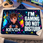 Custom Photo Gamer Gifts For Kids, Gamers - Personalized Snuggle Blanket